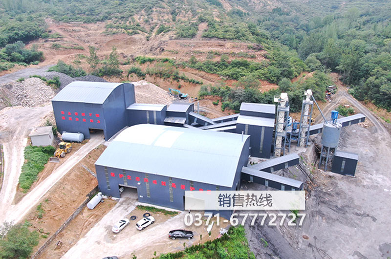 河南中捷矿业有限公司时产100吨青石制砂生产线客户现场