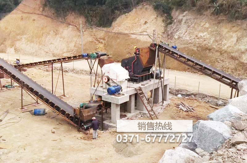 制砂机在大型煤矸石粉碎生产线工艺中的应用