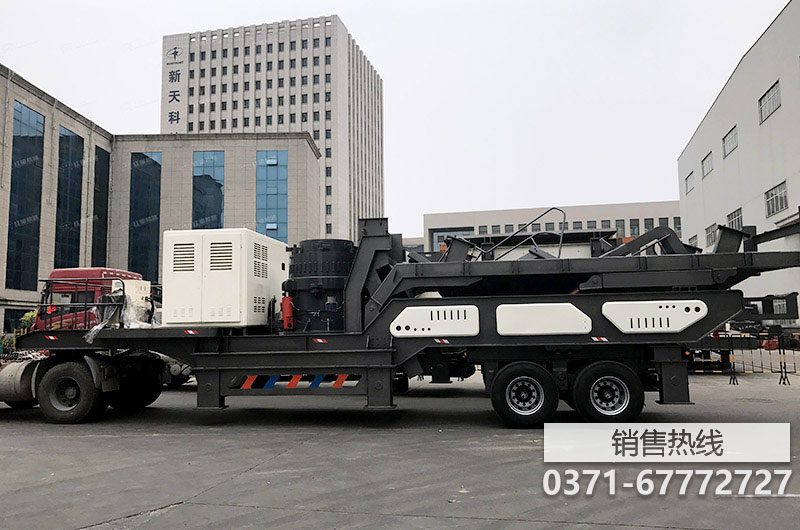 中捷矿业有限公司重工履带移动破碎筛分设备应用于石灰石机制砂加工项目